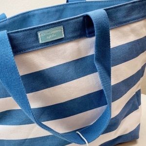 SOLDNew Dolce bag blue and white striped